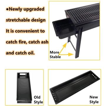 folding outdoor barbecue grill