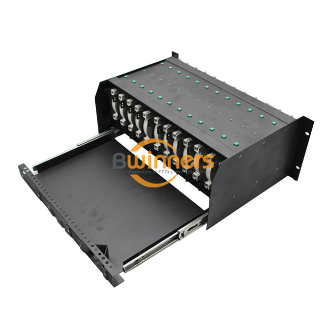 144 Fasern 4U SC / UPC-Duplex-Faseroptik-Patch-Panel