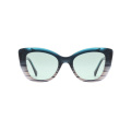 Women Acetate Polarized Slim Cat Eye Acetate Sunglasses