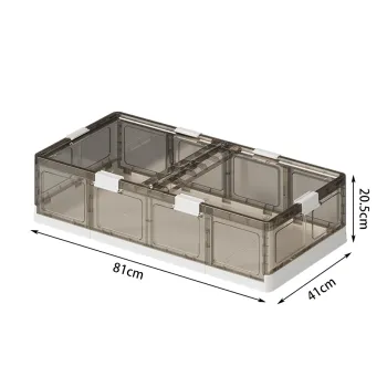 Large Capacity Foldable Under-Bed Storage Box with Wheels - Bedroom Organizer Bins