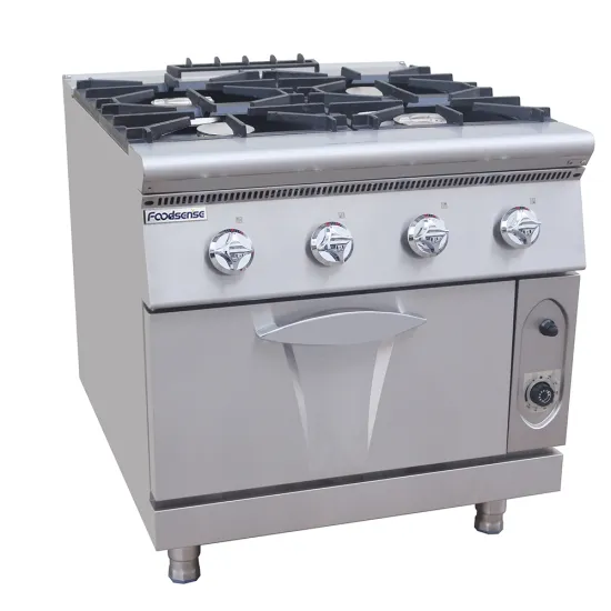 High-End Commercial Kitchen Equipment Gas Range with Oven