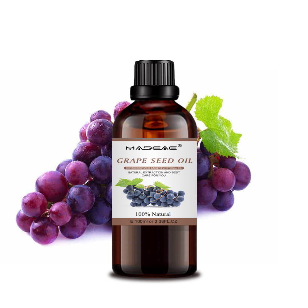Portador de semillas de uva orgánica natural masaje de cuidado de la piel