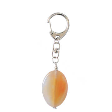 Natural Gemstone Agate Keychain