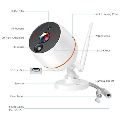 4CH 2.0MP WIFI NVR Kits with Touch Screen