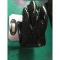 Chips de PVC negro Guantes de algodón Linking Guantes abiertos