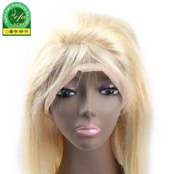 Blonde Color Full Lace Wig Natural Hairline Highest Quality Virgin Human Hair Wig