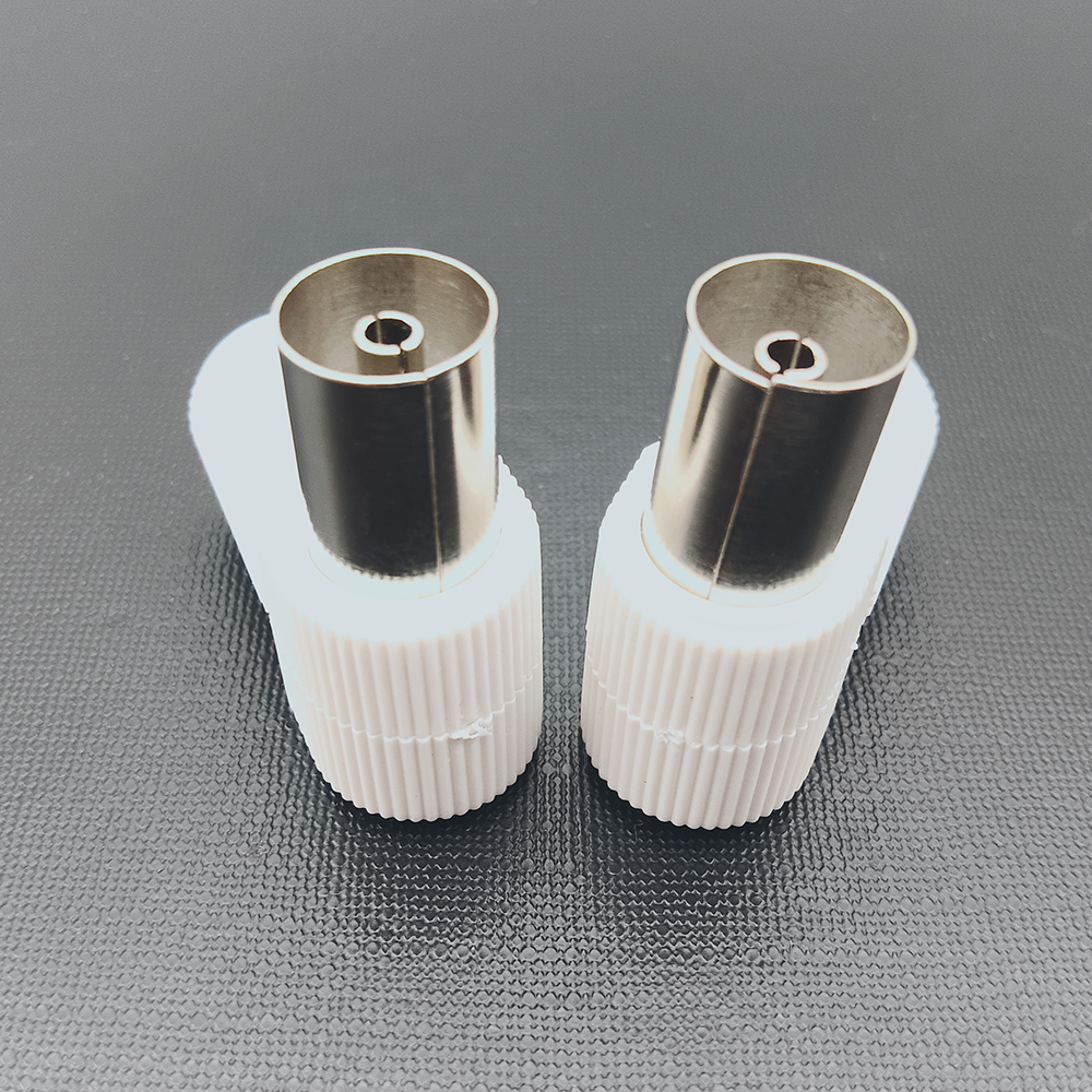 Plastic Right Angle TV PAL Female Coaxial Connector