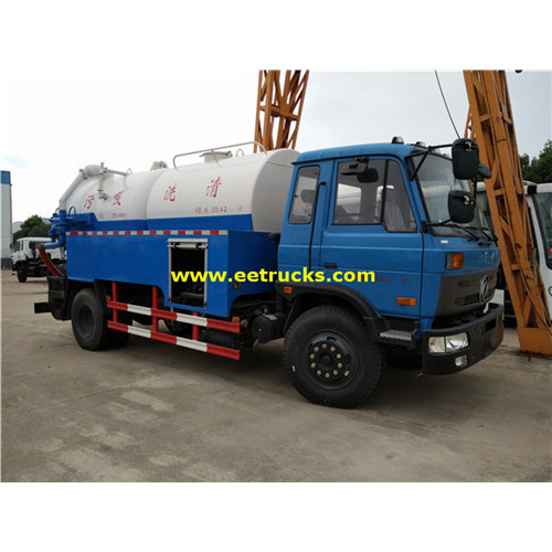 Dongfeng 9000L Camiones de succión de alcantarillado