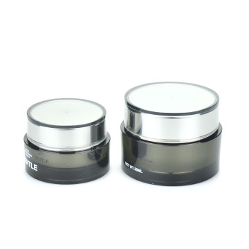 professional factory 15g 30g 50g empty plastic acrylic double wall cosmetic cream jar set