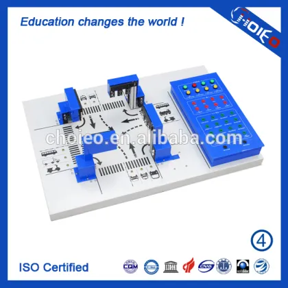 Three-dimensional Traffic Lights Training Equipment,Educational PLC Power Module,Electronic Technology Logic Controller Device