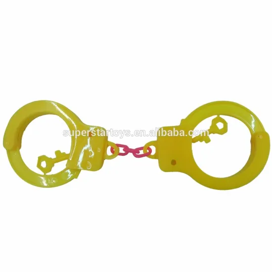 5160708-5 simple colorful Plastic Handcuff toys handcuff