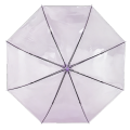 Paraguas transparente estrellado en blanco de moda