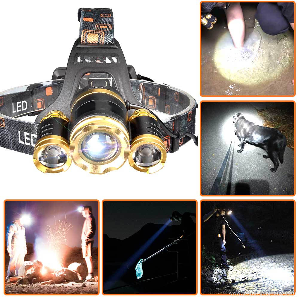 Brightest USB Rechargeable Waterproof LED headlamp