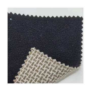 Windproof Jacquard Plaid Bonded Poly Fleece Fabric - Waterproof and Weather Resistant Polyester