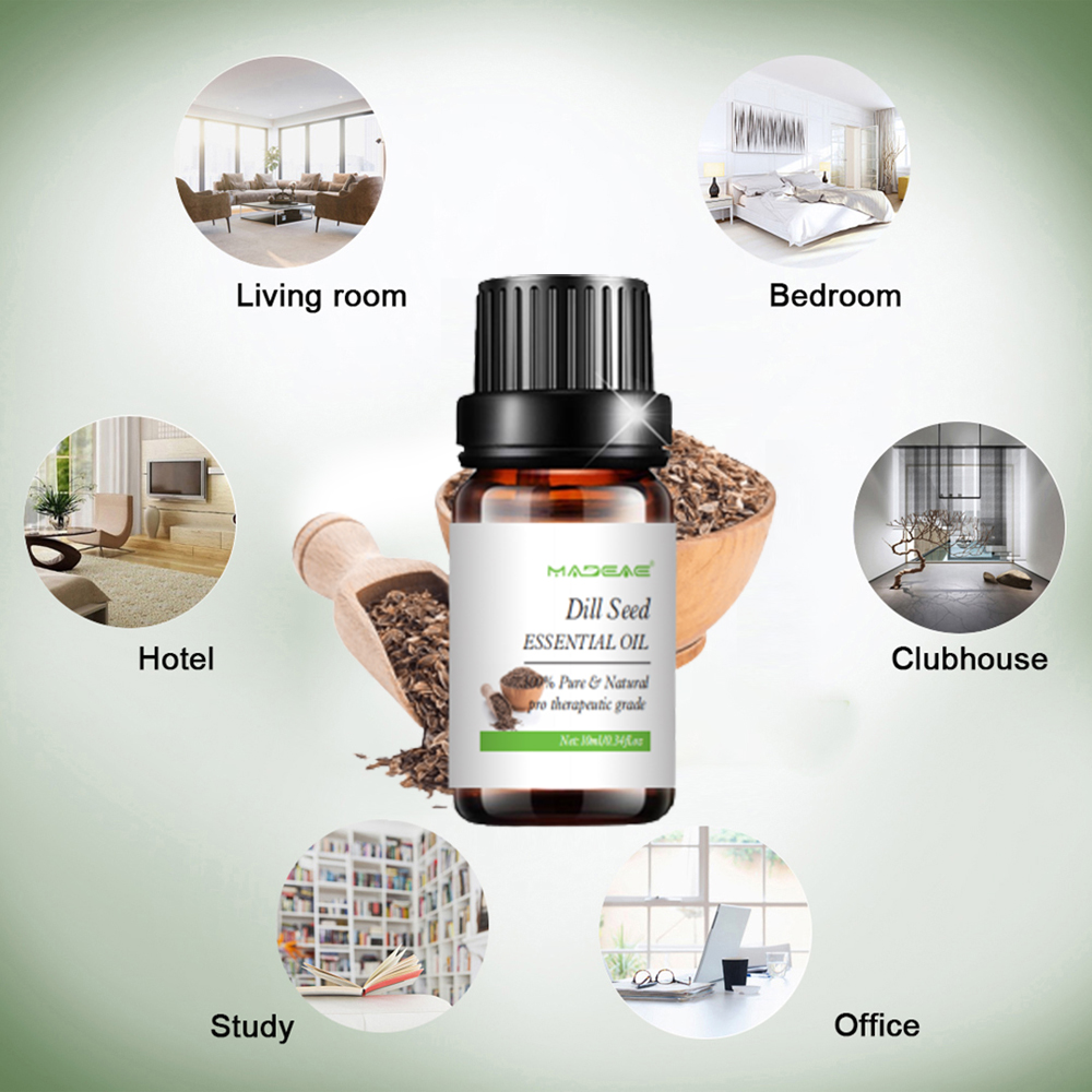 Aceite esencial de semilla de eneldo soluble en agua para aromaterapia