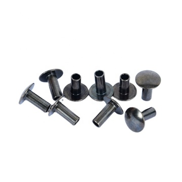 Black Nickel Rivet 4.7mm - Cheap Factory Wholesale Semi-Tubular Rivets for Baby Carriage