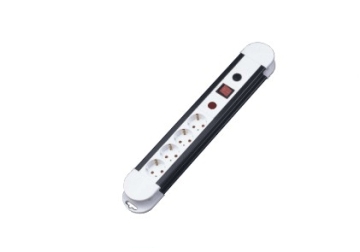 4-Wege GS/CE Deutsche Leistungssteck/elektrische Sockel (09-PTGS304K) mit Switch