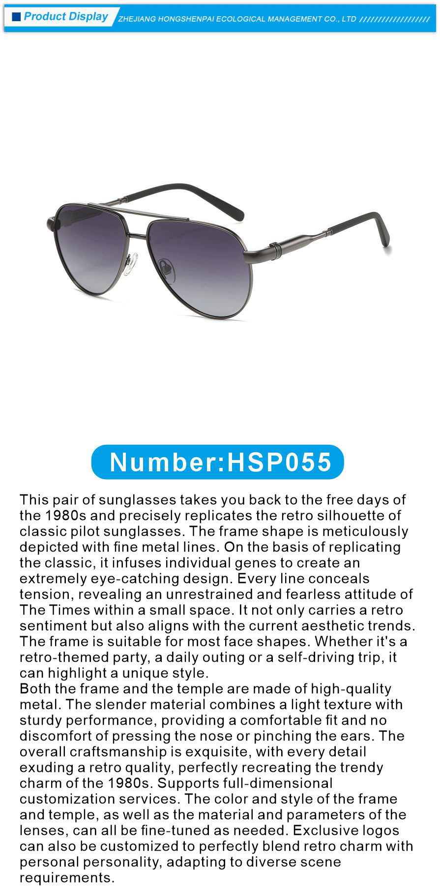 Gradient Lens Sunglasses