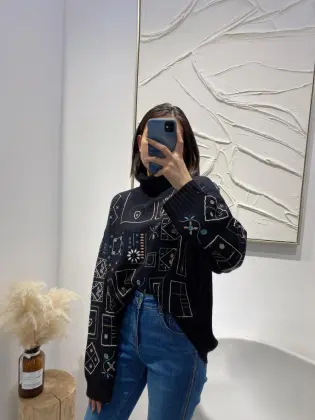 Retro loose-fitting all-match jumper jumper sweater lady