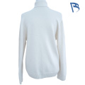 Pulover din tricot cu cablu, alb crem