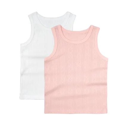 Hot Selling 100% Cotton Comfortable and Breathable Baby Sleeveless Vest Onesie for Crawling
