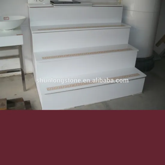 White crystallite stair stone,Nano White stone