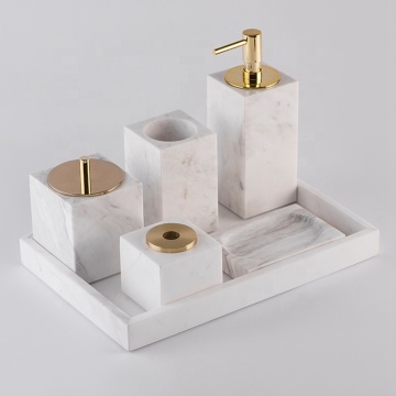 High Quality Five Star Hotel Bath Accessories Stone Craft Set