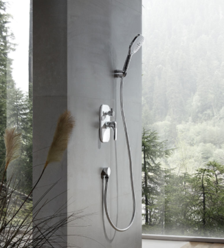 Stainless steel concealed shower set