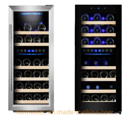 Vino Cabinet Compressor Wine Fridge Single Zone Temperature 120L 52 Bottles Wine Cooler