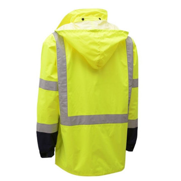 Travail de sécurité Usure de veste imperméable réfléchissante