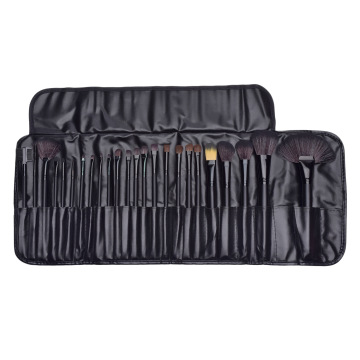 Professional 24pc Synthetic Hair Makeup Brush Set with Storage Bag