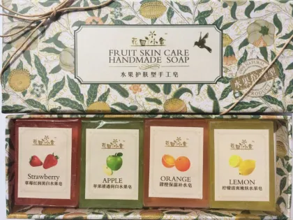 Rose essential oil whitening beauty facial soap
