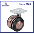 50 mm PU TPR -Legierung Caster Wheel für Krankenhaus