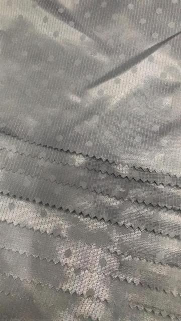 Grey Poly Strip Dobby Lining