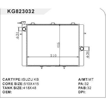 auto radiator car:ISUZU KB