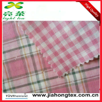 100 cotton double layer plain fabric in check design