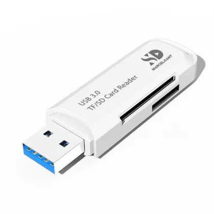 Marceloant High Speed Micro Flash drives card reader TF SD Card Reader USB 3.0 With Lid Adapter Memory Card Reader