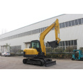 6ton mini excavator with swing boom closed cabin