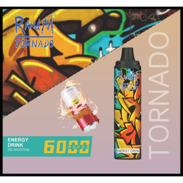 Hot Sale 6000 Puffs Vape Randm Tornado