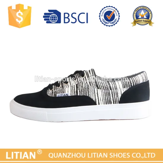 Canvas material with rubber sole simple design casual shoes for men