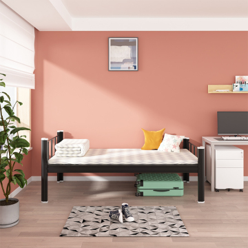 Modern Industrial Metal Bed Frame for Dormitory and Bedroom