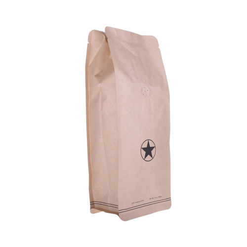 100 Compostable Clear Coffee Bags With Gusset