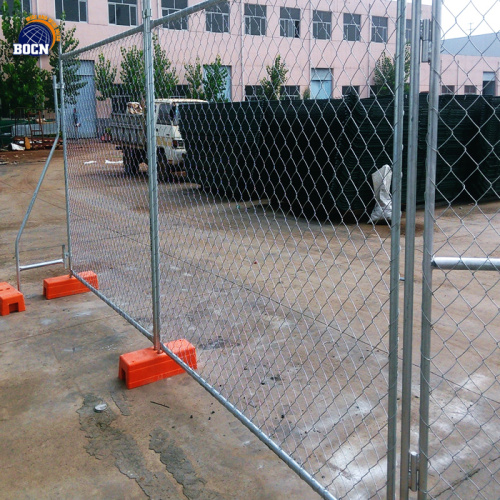 removable galvanized temporary fence