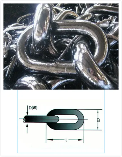 Studless Anchor Chain for Marine Hardware