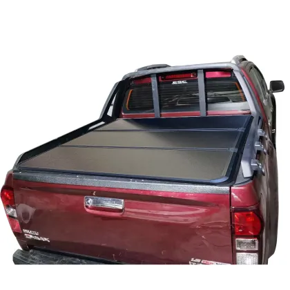Zolionwil Aluminum Roller Hard Tri Fold Pickup Truck Cover for Isuzu D-MAX