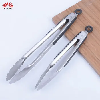 Stainless Steel Utensils Locking Grill BBQ Grill Tools Barbecue Grilling Tongs