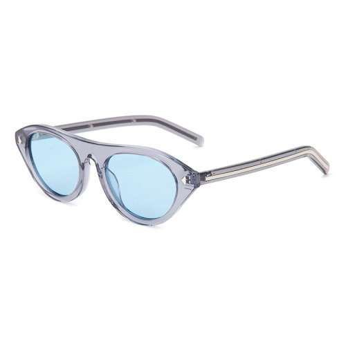 Wholesale Avant-Garde Flat-Top Cat-Eye Acetate Sunglasses