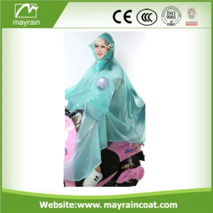 Promotional Transparent Adult Raincoat Poncho