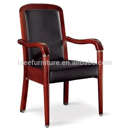 name brand office furniture modern conference chair design wooden frame IH252
