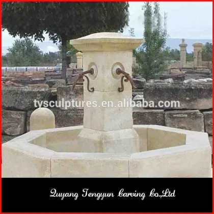 Outdoor hand carved stone drinking sandstone water feature fountains